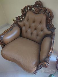 Salotto Completo: Divano, 2 Poltrone e Tavolino