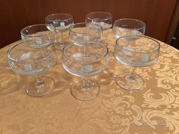 n.8 coppe/bicchieri aperitivo “Rosso Antico”