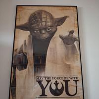 Poster di Yoda in cornice di vetro