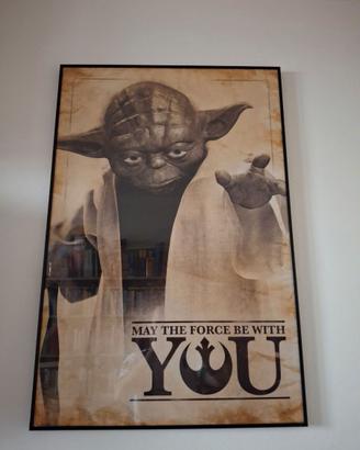 Poster di Yoda in cornice di vetro