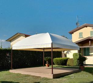 Gazebo 4x4 piantoni quadrati da 60 mm