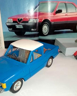 Burago Range Rover pick up con carrello 1 24