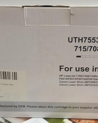2 toner laser neri per HP e CANON