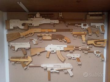 armi  spara elastico in legno