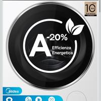Midea Lavatrice Carica Frontale, 8 kg, Classe A