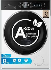 Midea Lavatrice Carica Frontale, 8 kg, Classe A