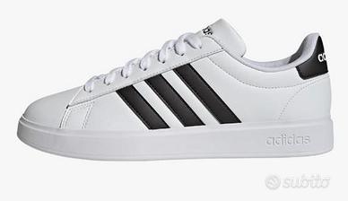 Adidas Uomo Grand Court 2.0 scarpe bianco nero