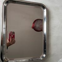 Vassoio acciaio inox alessi