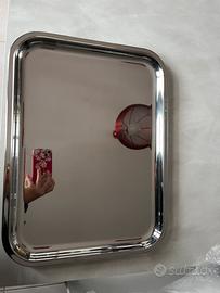 Vassoio acciaio inox alessi