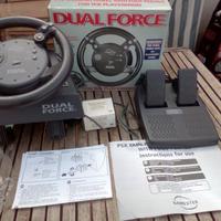 Volante con pedali Gamester Dual Force per Playsta