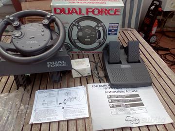 Volante con pedali Gamester Dual Force per Playsta