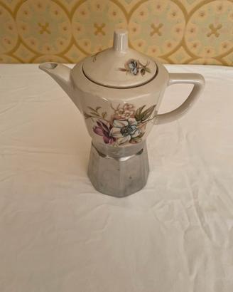 Moka vintage ceramica decorata 20 cm