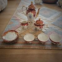 Set di Porcellana teiera piattini tazzine