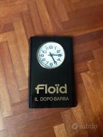 Orologio pubblicitario vintage Floid il dopobarba.