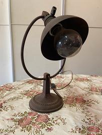 Lampada da tavolo industriale, prima metà ‘900