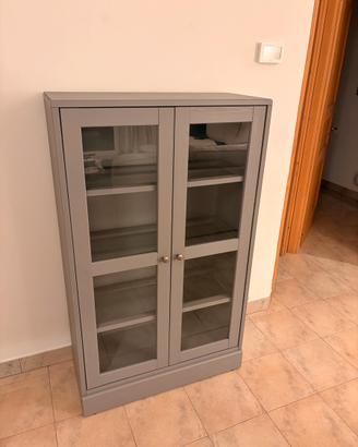 VETRINA IN PINO MASSICCIO GRIGIO IKEA HAVSTA