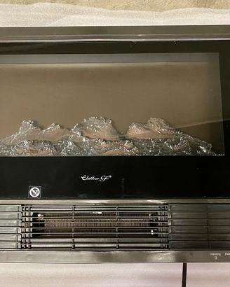 Stufa elettrica effetto caminetto