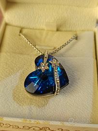 Collana a cuore con elementi Swarovski 