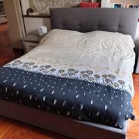 Letto contenitore + 2 comodini + 2 abat jour