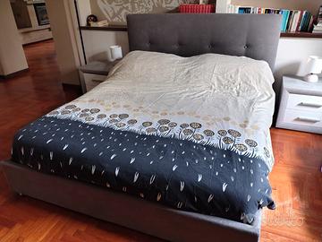 Letto contenitore + 2 comodini + 2 abat jour