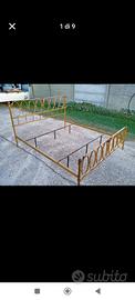 letto matrimoniale in ottone 
