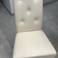 Sedie in legno con seduta ecopelle