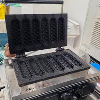 PIASTRA WAFFLE A STECCO PROFESSIONALE. SEMI-NUOVA!