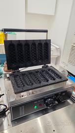 PIASTRA WAFFLE A STECCO PROFESSIONALE. SEMI-NUOVA!