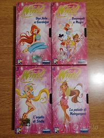 4 VIDEOCASSETTE VHS DELLE WINX