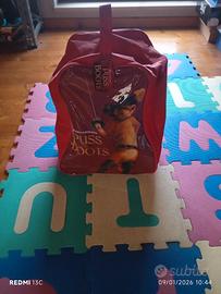 Sacca gatto con gli stivali più palline