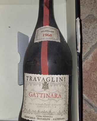 - STORICA BOTTIGLIA DI GATTINARA 1968