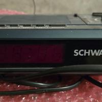 Radio sveglia vintage Schwartz digitale