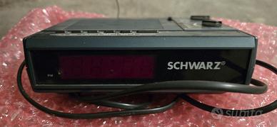 Radio sveglia vintage Schwartz digitale