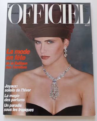 Rivista L'Officiel Paris n.728 dic. 1986 raro .