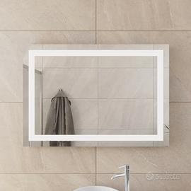 Specchio LED 70x100 cm Reversibile – Luce Fredda –