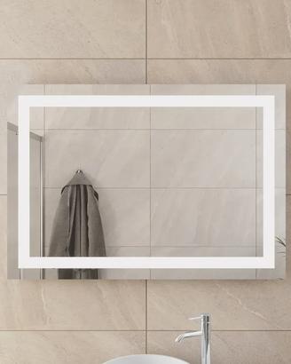 Specchio LED 70x100 cm Reversibile – Luce Fredda –