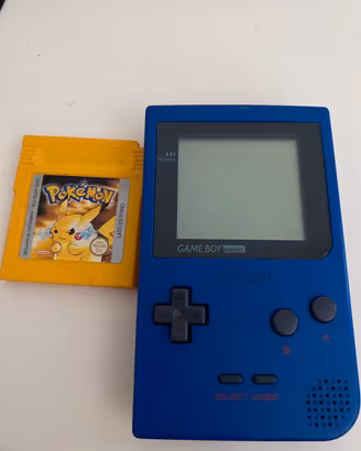Nintendo Game Boy blu + pokemon giallo