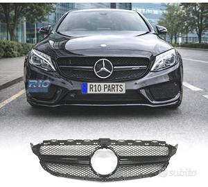 GRIGLIA MERCEDES W205 14-18 LOOK AMG C63 NERO LUCI
