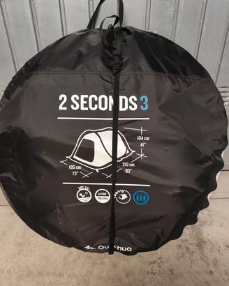 tenda decathlon 2 seconds 3 posti