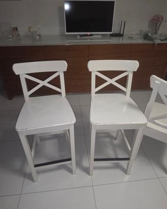 sgabelli ikea bianco
