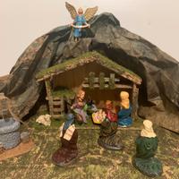 Presepe Completo di Statuine e Casetta.