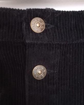 Minigonna velluto nero