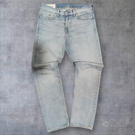 Jeans H&M Uomo Relaxed Fit Azzurro - W30 L32 👖