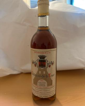 Bottiglia Vintage Bordeaux 1964 Château de la Tour