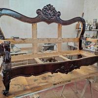 Bella coppia di divani antichi napoletani