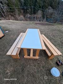 tavola piu 3  panche 