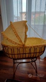 Culla in vimini + stand