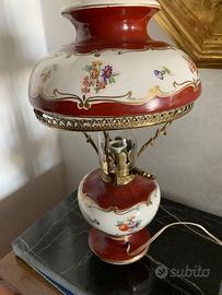 Lumi in ceramica dipinto a mano - vintage