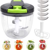 Tritatutto Manuale con 5 Lame, 1000ML