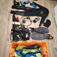 attrezzatura sub usata kit completo